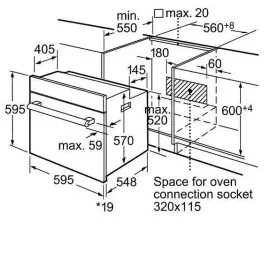 Встраиваемый электрический духовой шкаф Bosch HSG 636BB1