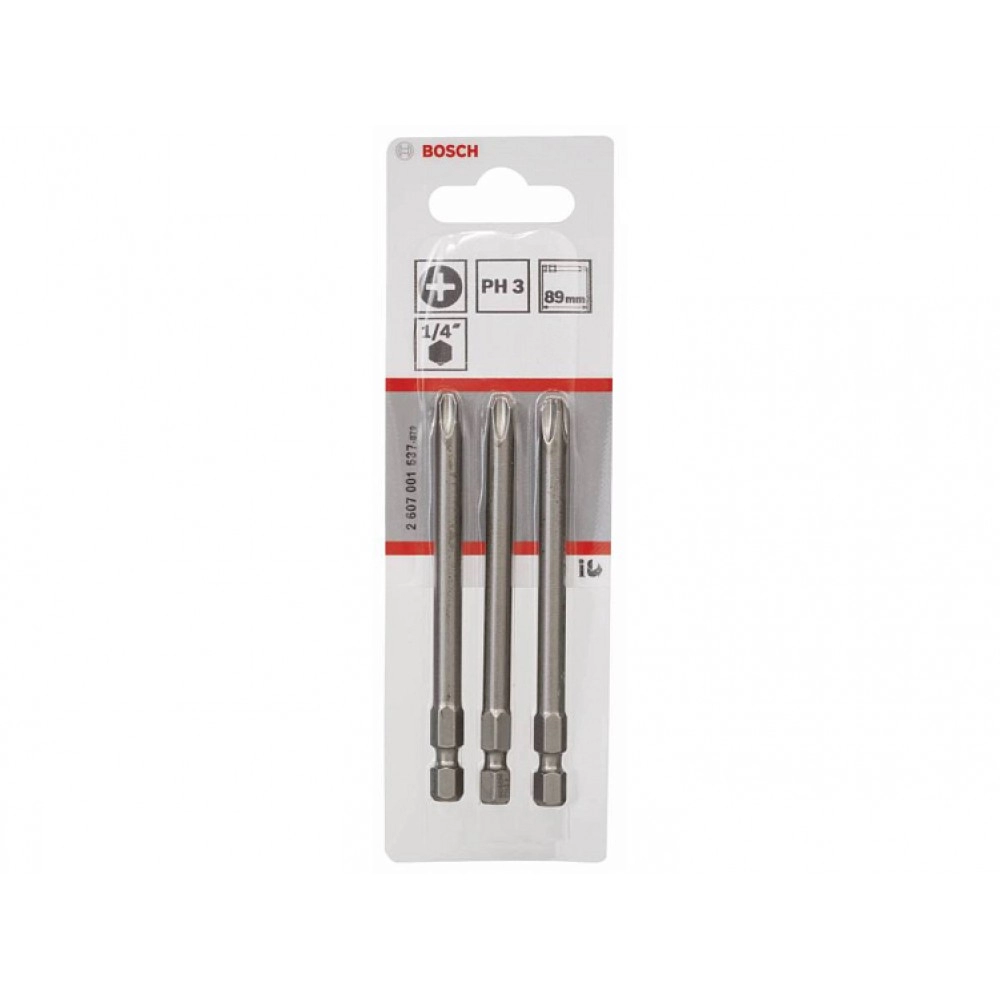 Набор 3 бит BOSCH 89мм ph 3 xh Набор 3 бит BOSCH 89мм ph 3 xh