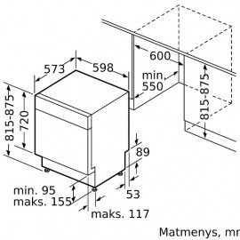 Посудомоечная машина BOSCH SMU 4 EAI14S