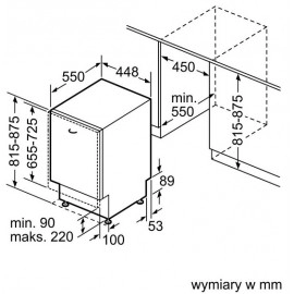 Встраиваемая посудомоечная машина BOSCH SPV45MX02E