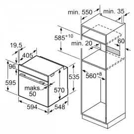Духовой шкаф BOSCH HBA 554YS0 нержавеющая сталь