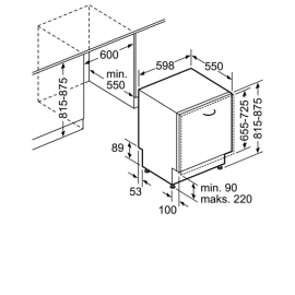 Встраиваемая посудомоечная машина BOSCH SMV68MX03E