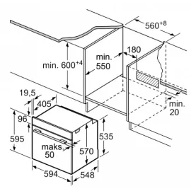 Духовой шкаф Bosch HBA 254YS0 черный