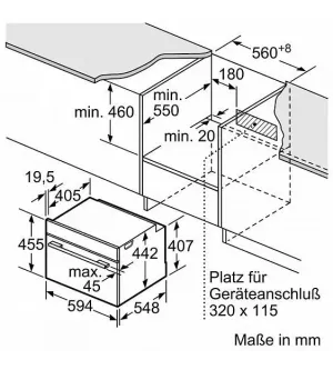 Встраиваемый электрический духовой шкаф BOSCH CBG635BS3