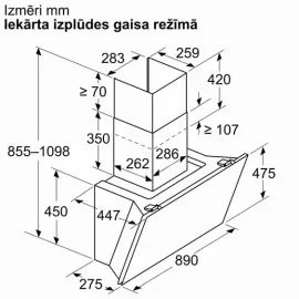 Вытяжка BOSCH DWK91LT65