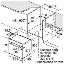 Встраиваемый электрический духовой шкаф Bosch HBG 675BW1