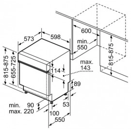 Встраиваемая посудомоечная машина BOSCH SMI 46KS01 E