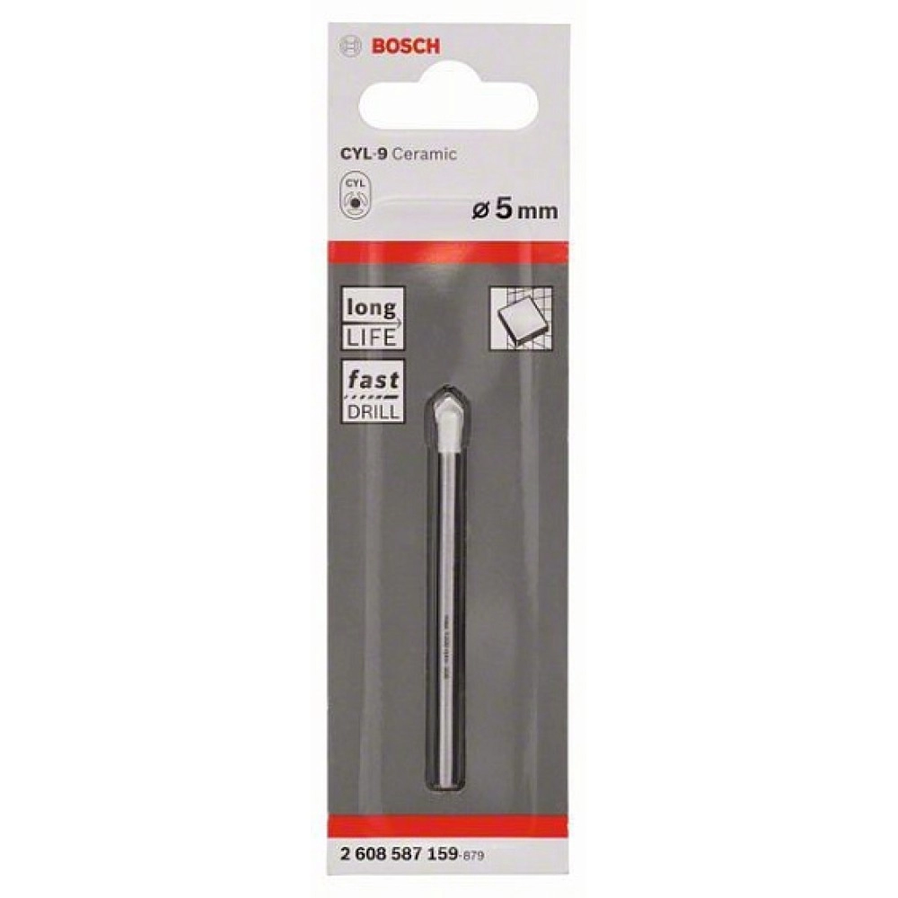 Сверло стекло кафель BOSCH cyl 9 ceramic 5мм Сверло стекло кафель BOSCH cyl 9 ceramic 5мм