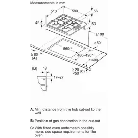 Варочная поверхность BOSCH PBP6C5K80O