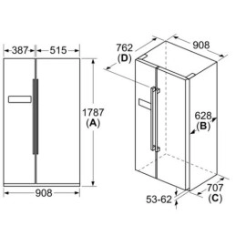 Холодильник BOSCH KAN93VL30N