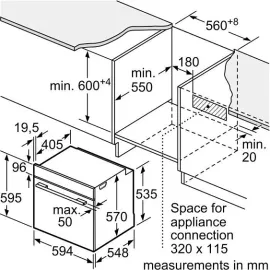 Духовой шкаф BOSCH HBG539EB0