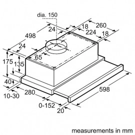 Встраиваемая вытяжка BOSCH DFT63CA20Q